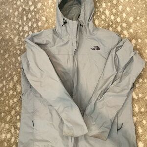 The North Face Men's Gray Hooded rain Jacket